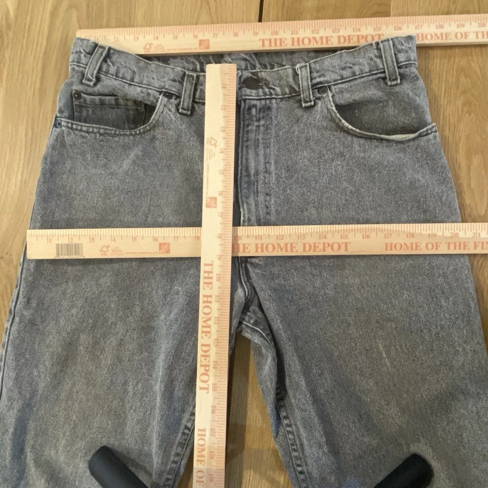 90's Vtg Levis 540 Jeans Mens Size 34 Black‎ Acid Stone Wash Denim USA